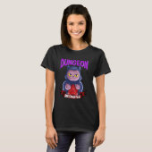 T-shirt Dungeon Meowster Cute & Funny Gaming (Devant entier)