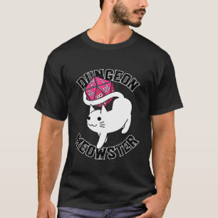 T-shirt Dungeon Meowster Nerdy Cat Gamer