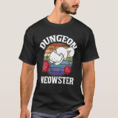 T-shirt Dungeon Meowster Nerdy D20 Dice Nerd Kitten Cat RP (Devant)