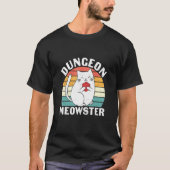 T-shirt Dungeon Meowster Rpg Tabletop Jeu Dm Rôle Jeu (Devant)