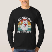 T-shirt Dungeon Meowster Rpg Tabletop Jeu Dm Rôle Jeu (Devant)