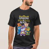 T-shirt Dungeons And Cats Rpg D20 Imaginaire Jeu De Rolepl (Devant)