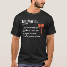 Dungeons & Dragons Classe barbare Définition T-Sh