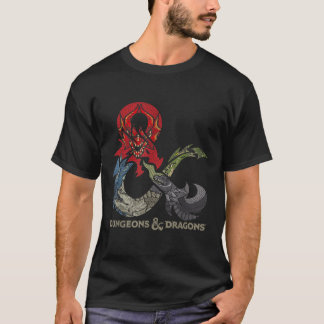 T-shirt Dungeons  Dragons Dragon Ampersand Logo