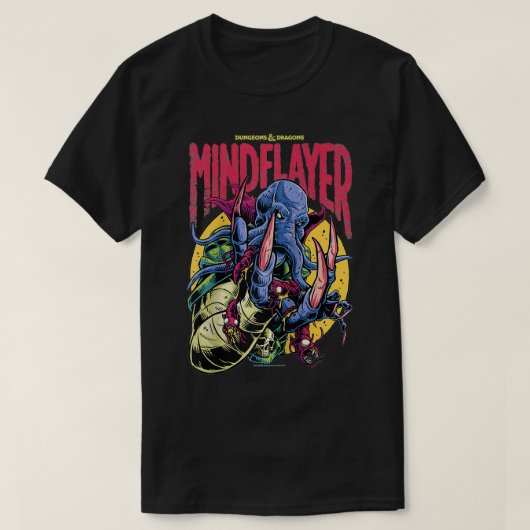 T-shirt Dungeons & Dragons Mindflayer Logo (Design devant)