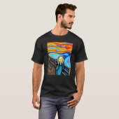 T-shirt Dungeons Munch's The Scream D20 T Dragons (Devant entier)