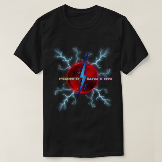 T-shirt d'Uni-Escroquerie de puissance (Design devant)