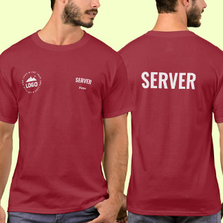 T-Shirt d'uniforme de serveur de restaurant Nom Lo