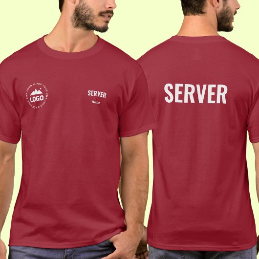 T-Shirt d'uniforme de serveur de restaurant Nom Lo