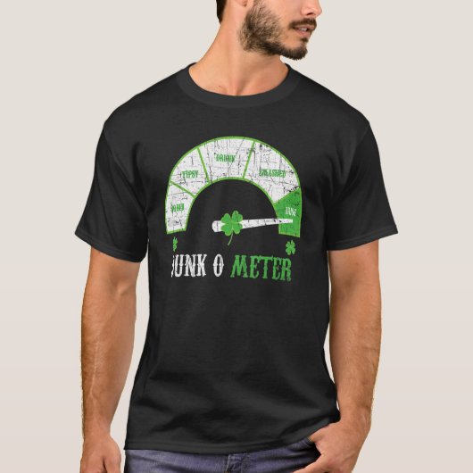 T-shirt Dunk O Meter Irlandais Bière Boire Alcool Boire (Devant)