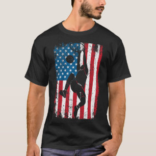T-shirt Dunker Sketll Slam Dunk Drapeau Américain en détre