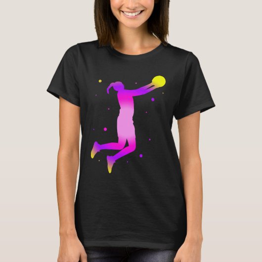 T-shirt Dunking basketball player basket  basketball playe (Devant)