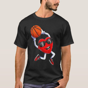 T-shirt Dunking Heart Basketball Hommes Enfants garçons Va
