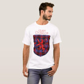 T-shirt Dunlop Tartan Scottish Plaid Lion Rampant (Devant entier)
