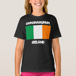 T-shirt Dunshaughlin, Irlande avec drapeau irlandais