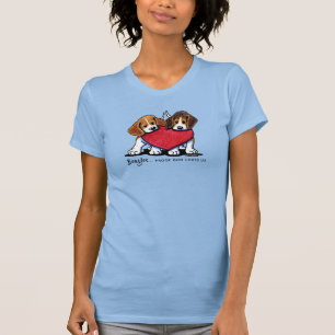 T-shirt Duo Beagle KiniArt