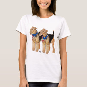 T-shirt Duo de drapeaux patriotiques