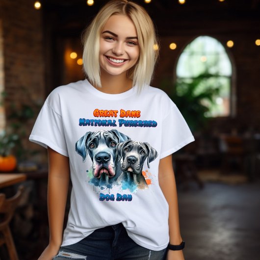T-shirt Duo Dynamique : Chien National Purebred Great Dane