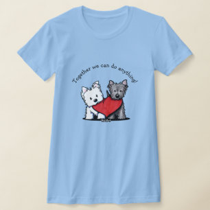 T-Shirt Duo KiniArt Terrier Cœur Sincère