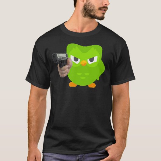 T-shirt Duolingo Est En Colère  (Devant)