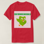 T-shirt Duolingo Ew monolingues (Design devant)