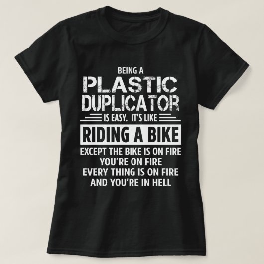 T-shirt Duplicateur en plastique (Design devant)