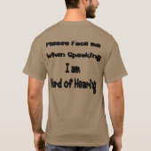 T-shirt Dur du tee - shirt d'audition (Dos)