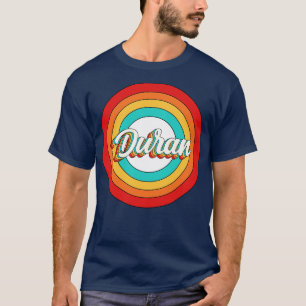 T-shirt Duran Nom Chemt Vintage Duran Cercle