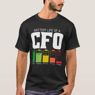 T-shirt Durée de vie de la batterie d'un directeur financi