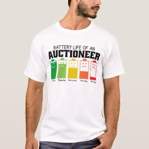 T-shirt Durée De Vie De La Batterie D'Un Enchérisseur