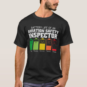 T-shirt Durée De Vie De La Batterie D'Un Inspecteur De La
