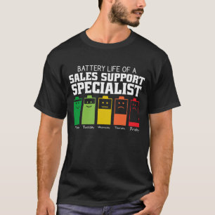 T-shirt Durée de vie de la batterie d'un spécialiste du so