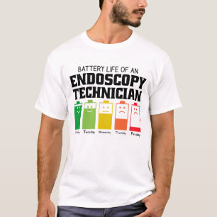 T-shirt Durée de vie de la batterie d'un technicien en end