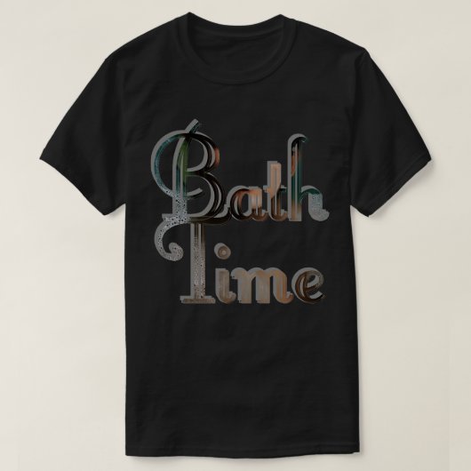 T-shirt Durée du bain (Design devant)