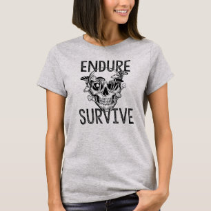 T-shirt Durer et survivre le crâne avec les champignons