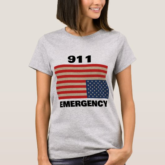 T-Shirt d'urgence 911 (Devant)