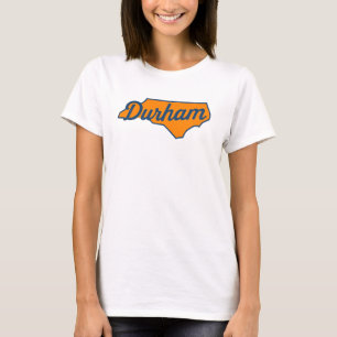 T-shirt Durham Caroline du Nord Conception de script - For