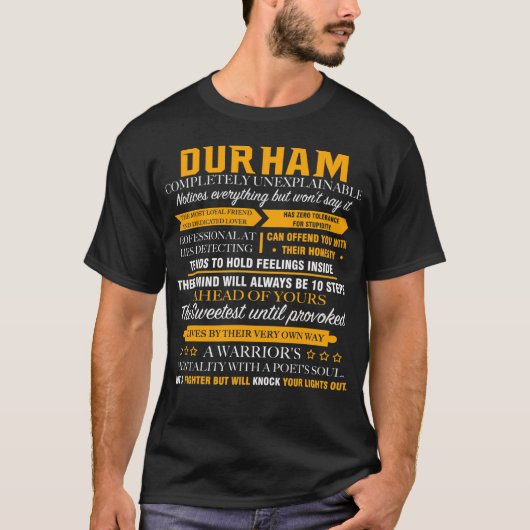 T-shirt DURHAM complètement inexplicable (Devant)