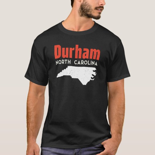 T-shirt Durham North Carolina USA State America Travel (Devant)
