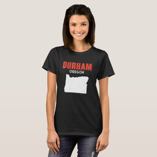 T-shirt Durham Oregon USA State America Travel Oregonian (Devant entier)