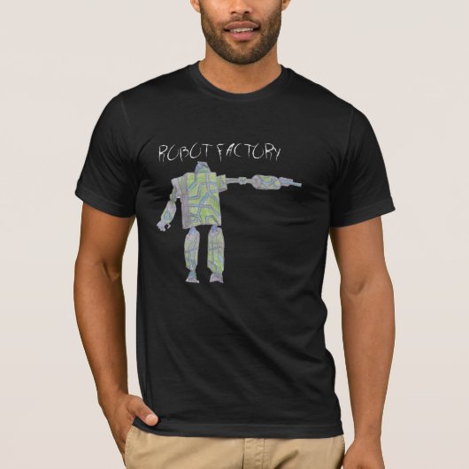 T-shirt d'usine robotisée (Devant)