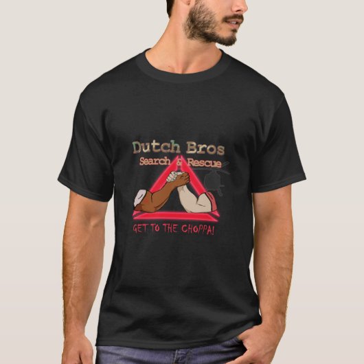 T-shirt Dutch Bros inspiré de Predator (Devant)
