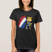 T-shirt Dutch fan cat (Devant)