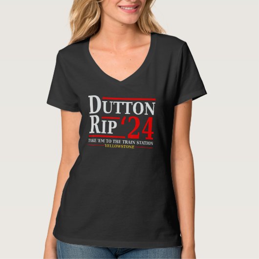 T-shirt Dutton Rip 24 Emmenez-Le Tous À La Gare D (Devant)