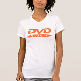 T-shirt DVD Video Orange Logo - Women