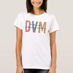 T-shirt DVM Docteur en médecine vétérinaire Cadeaux