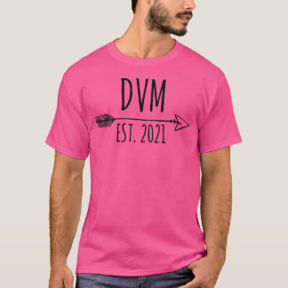 T-shirt DVM Est 2021 Doctor of Veterinary Medicine 2021 Gr