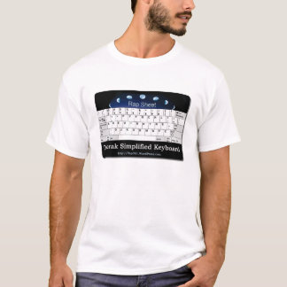 T-shirt Dvorak a simplifié le clavier