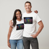 T-shirt Dvorak a simplifié le clavier coloré (Unisexe)
