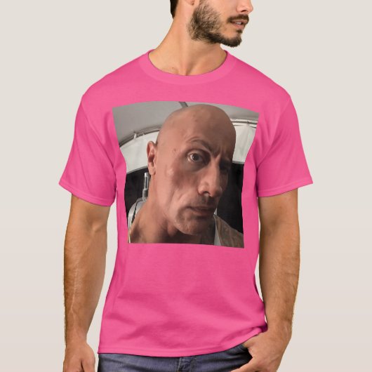 T-shirt Dwayne The Rock Johnson Eyebrow Raise Mème Classic (Devant)
